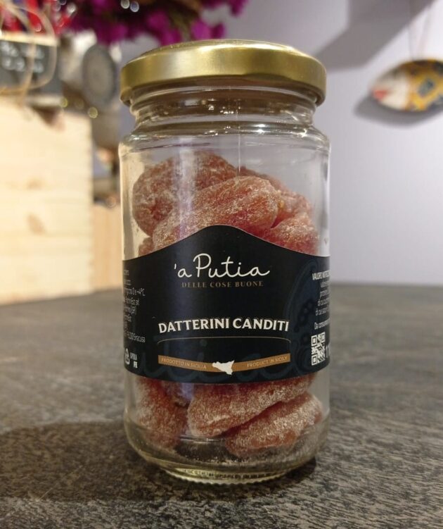 Datterini canditi in secco