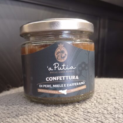 Confettura di pere, miele e zafferano