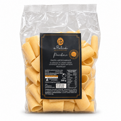 Paccheri artigianali di grano antico Russello